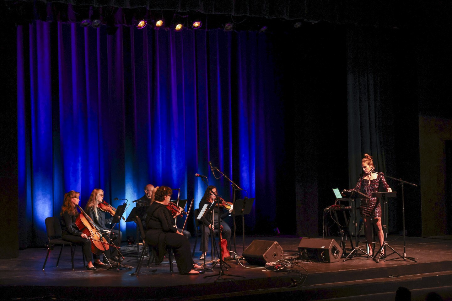 musicians perform on stage