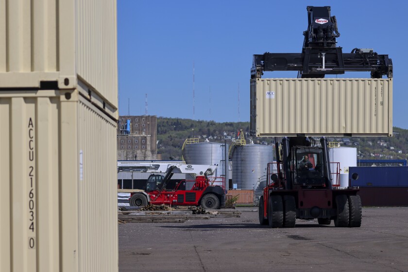 First foreign container shipment set to leave Port of Duluth