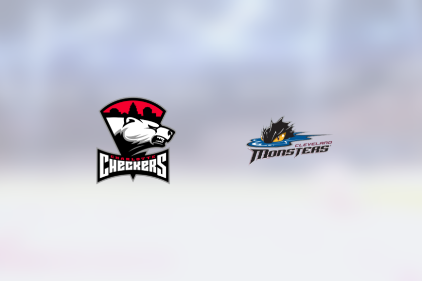 Cleveland Monsters beat Charlotte Checkers  Ahcan scores 2 - The Rink Live  | Coverage of youth, junior, high school and college hockey