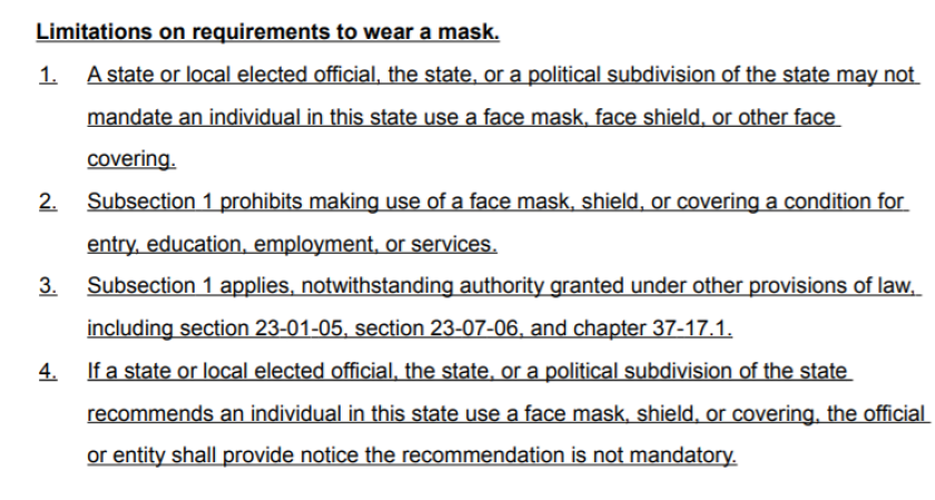 EMBED: Text of House Bill 1323 ban on mask mandate
