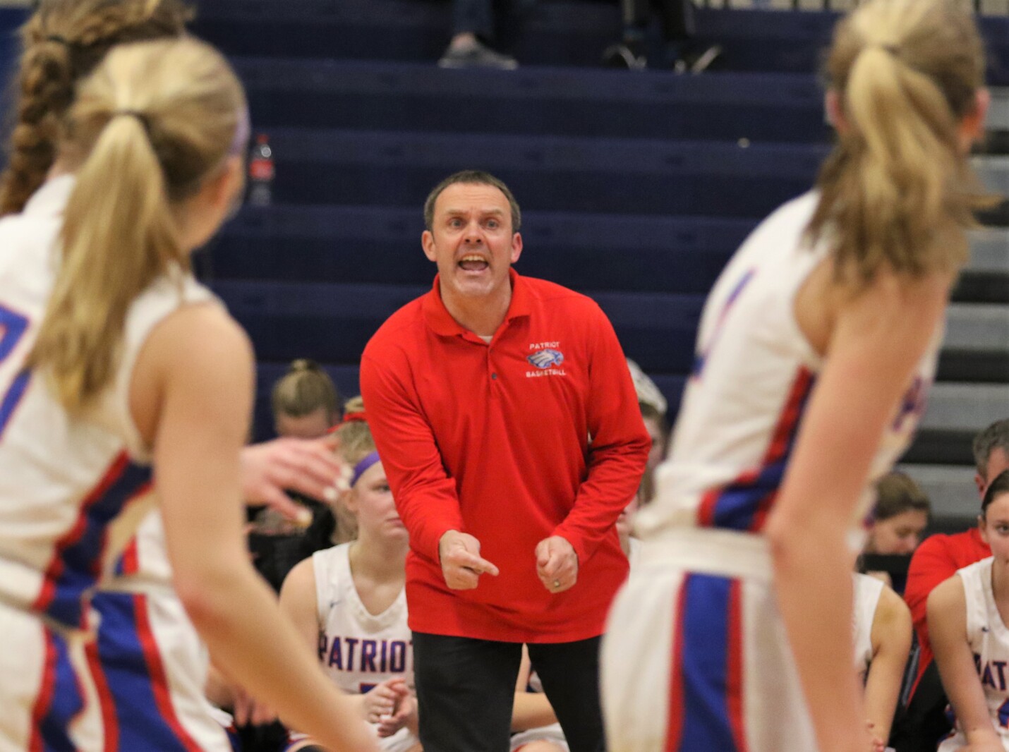 Pequot Lakes Patriots girls basketball during the Class 2A State Tournament.