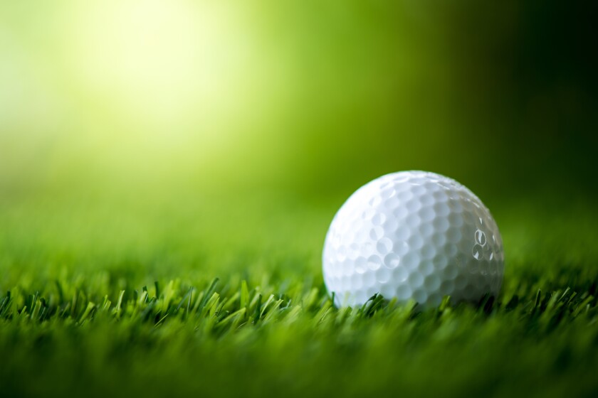 golf ball on fairway