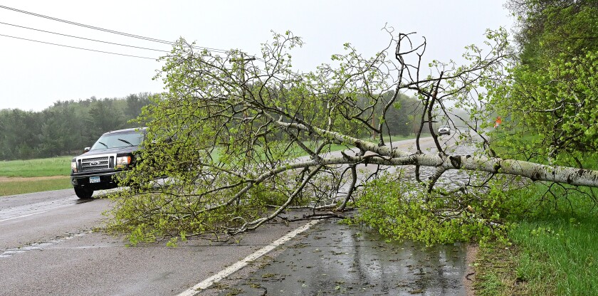 Storm damage to Ideal Township and Crosslake