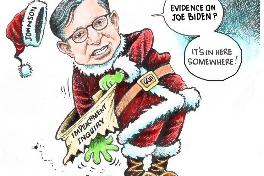 Editorial cartoon for Thursday, Dec. 21, 2023 Duluth News Tribune