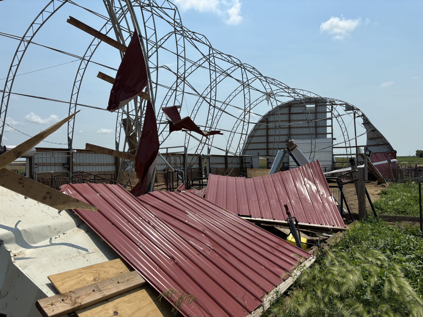 Ag producers in Highmore assess storm damage from June high-wind event