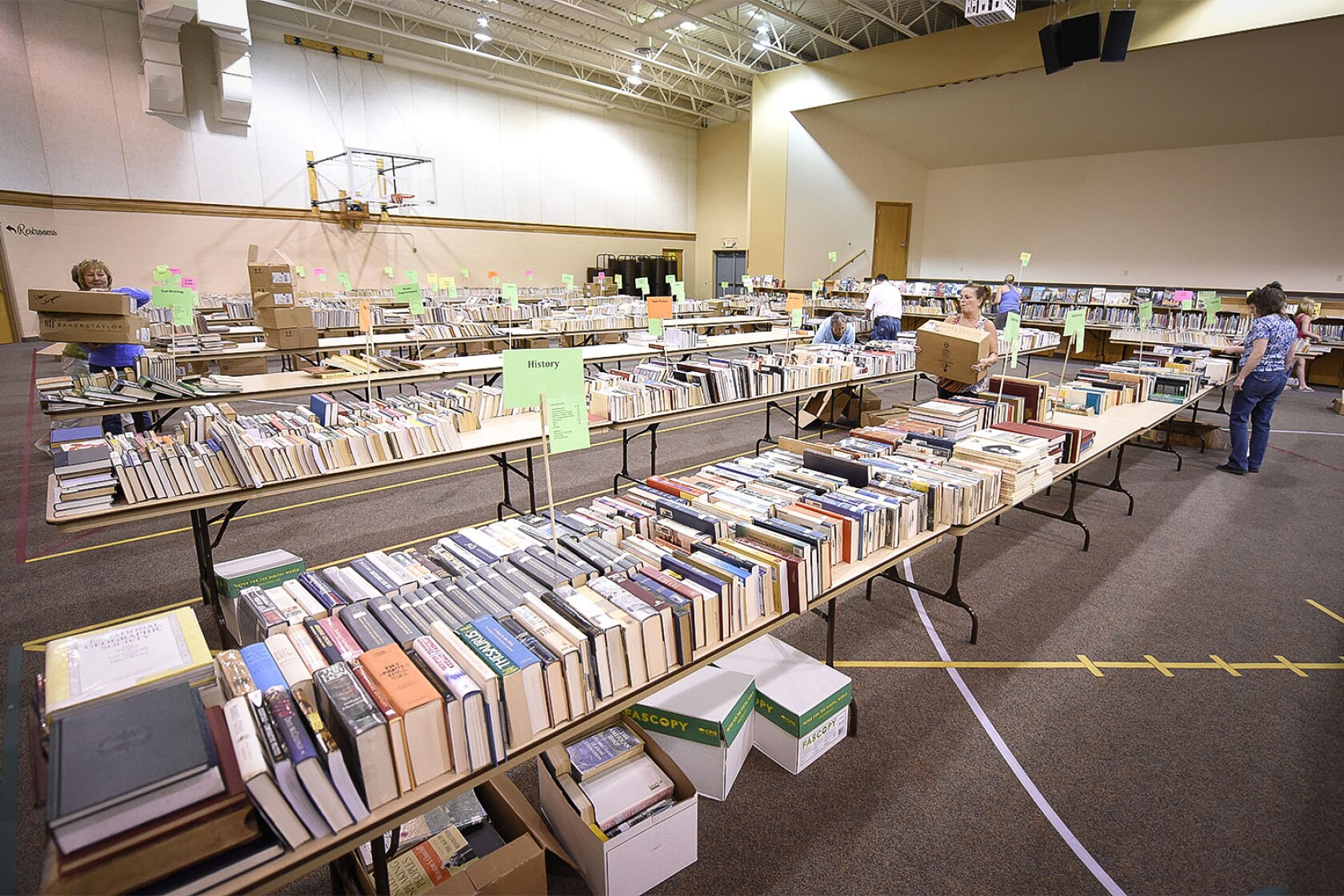 Bemidji Public Library collects 15,000 books ahead of its annual book