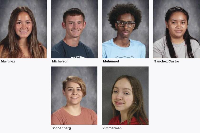 Photos of Willmar Senior High School students of the month, Dec. 2022