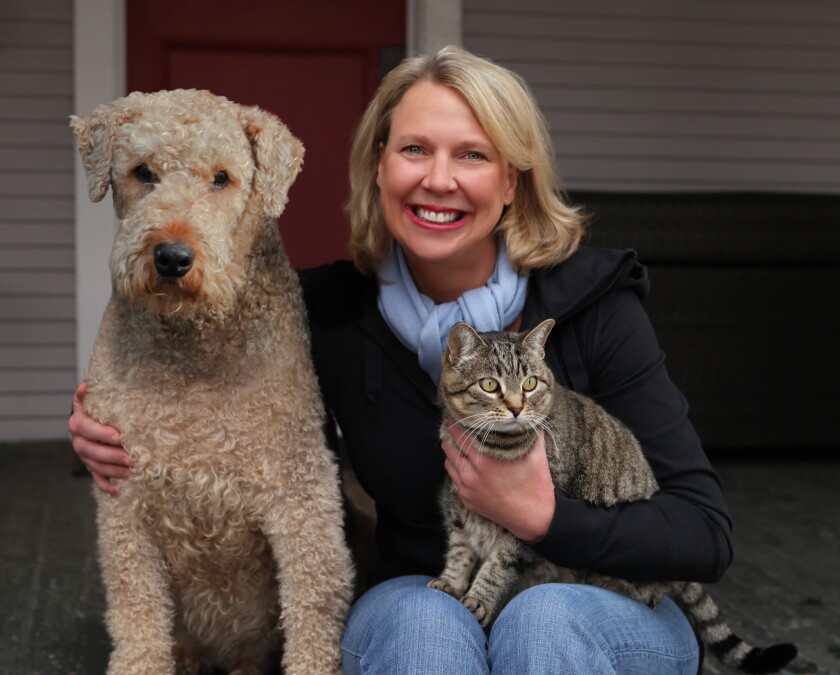 Kristi Skordahl and her pets