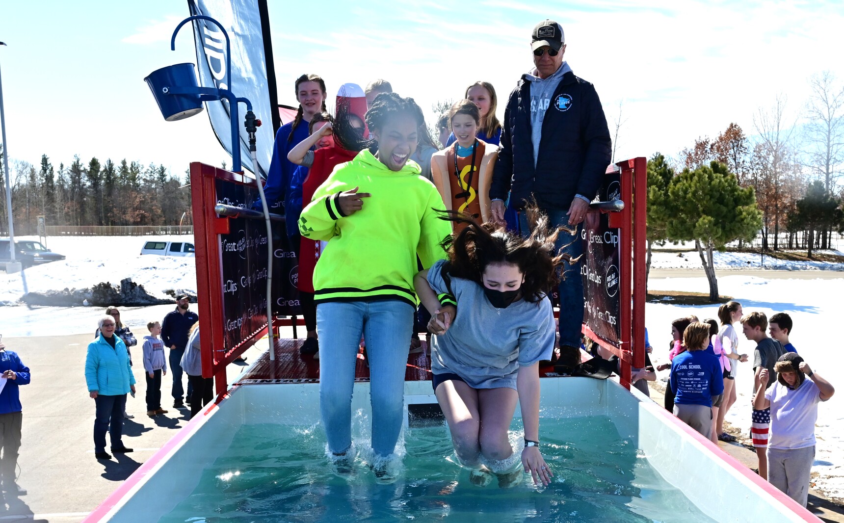 Forestview Middle School students plunged for Special Olympics Minnesota Thursday, March 24, 2022.