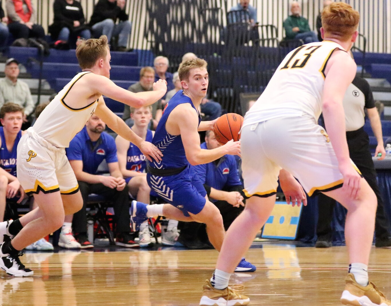 Pequot Lakes vs Minnehaha Redhawks in the Class 2A State Tournament Wednesday, March 23, 2022, at Concordia University in St. Paul.