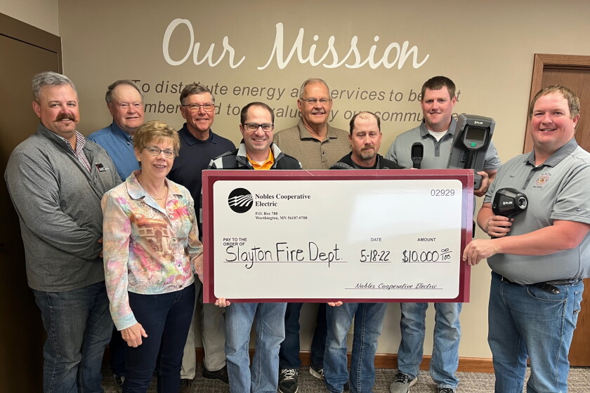 Christopher Letendre Brokercheck Slayton Fire Department gets $10,000 grant - The Globe | News, weather ...