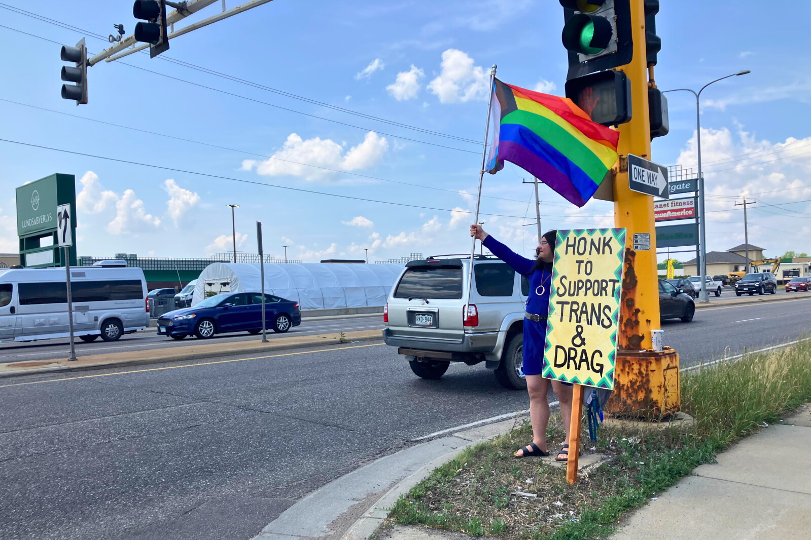 Drag Sign In 'Honk to support trans & drag' sign creator tells their story - St ...