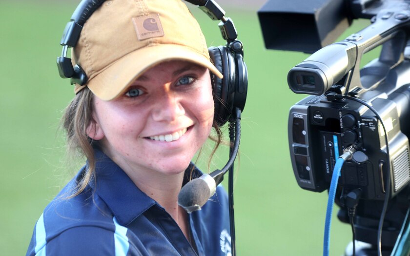 Duluth Huskies camera operator smiles