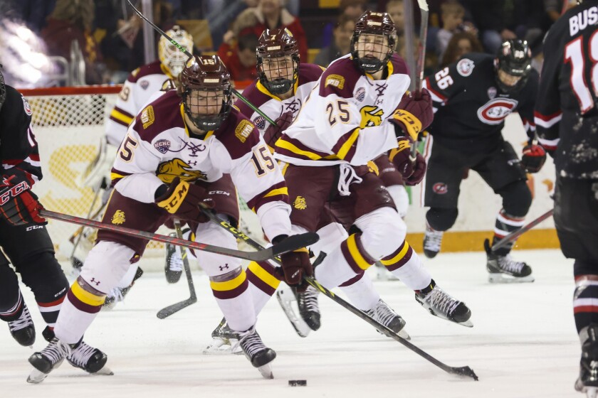 Bulldogs' season comes to an 'unacceptable' early end via NCHC quarterfinal  loss at St. Cloud State - Duluth News Tribune