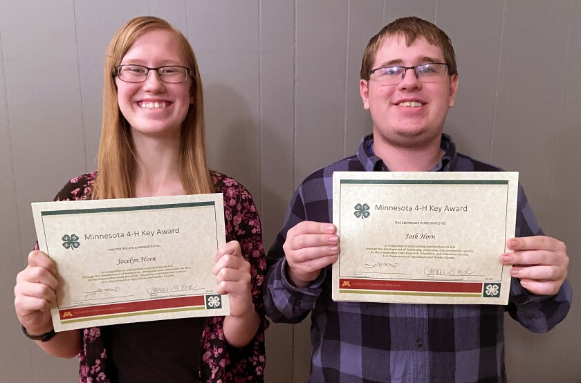 4-H Key award winners