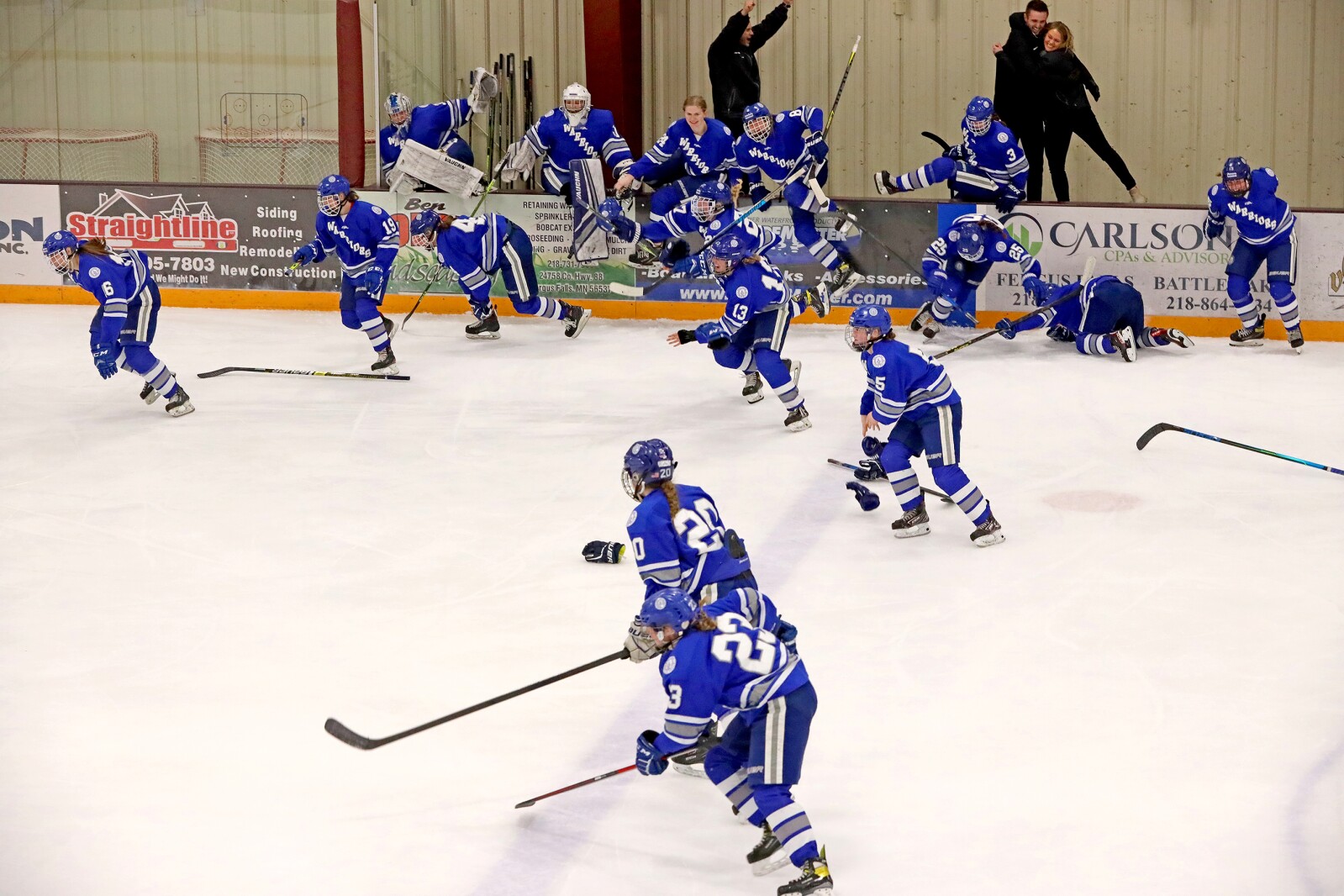 Brainerd/Little Falls girls hockey take on the Moorhead Spuds Thursday, Feb. 17, 2022, during the Section 8-2A Section Final in Fergus Falls.