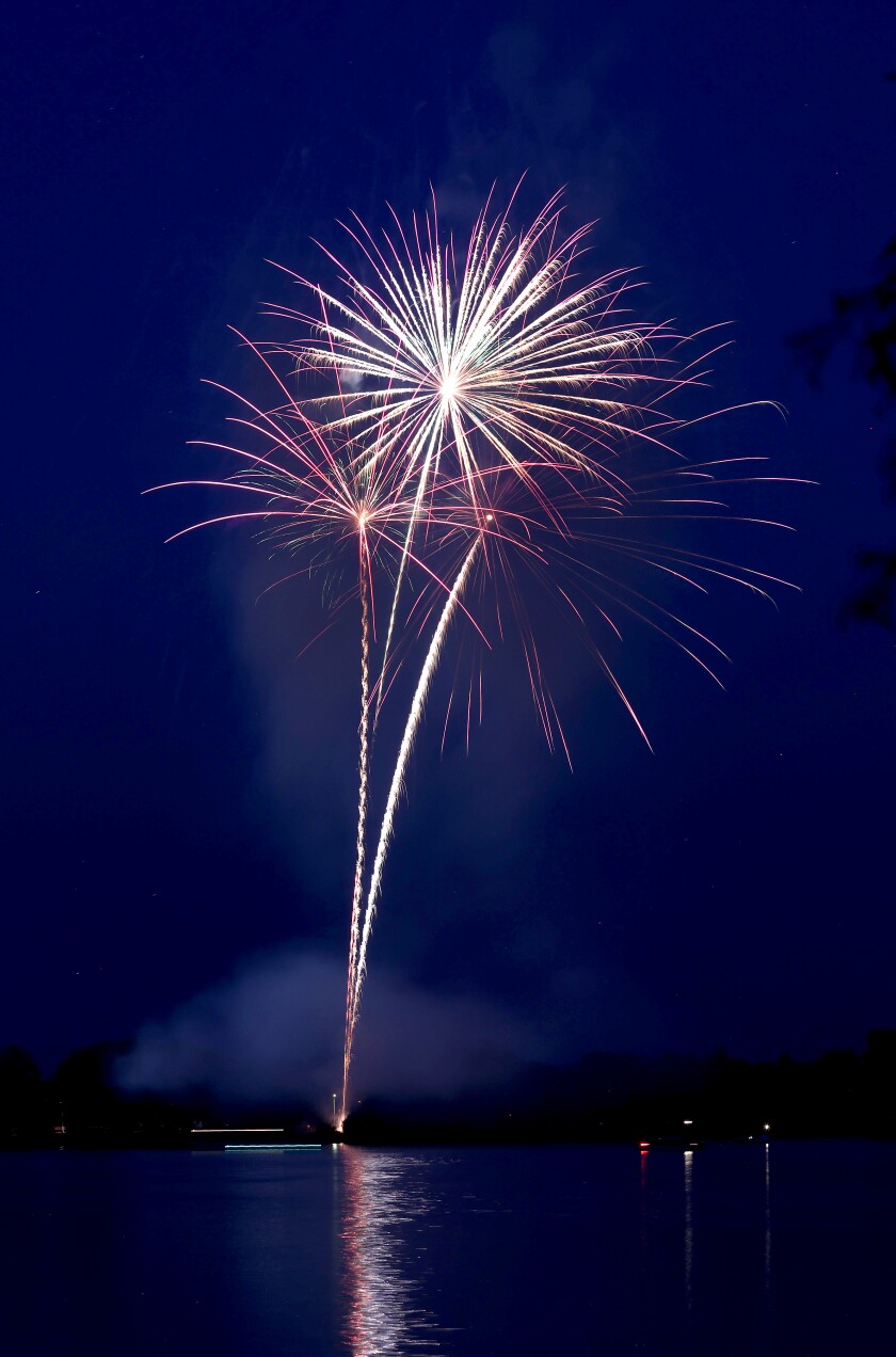 Spectators were treated to a fabulous fireworks display Monday evening, July 4, 2022.