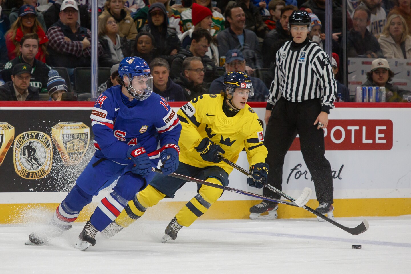 USA vs. Sweden World Junior Hockey