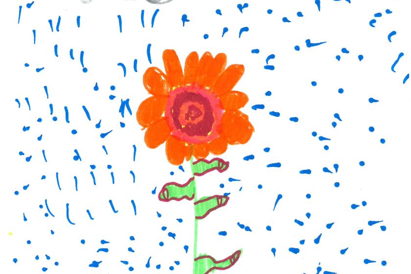 Remembering spring. Weather drawing by Paige Engholm of Mrs. Narlock's third-grade class at Lowell Elementary School.
