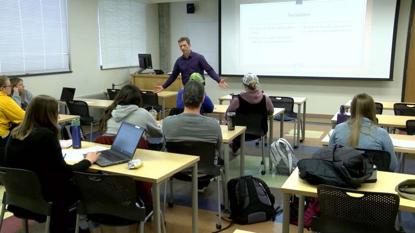 Adam Marx is a professor of agriculture education at North Dakota State University. (Trevor Peterson / Agweek)