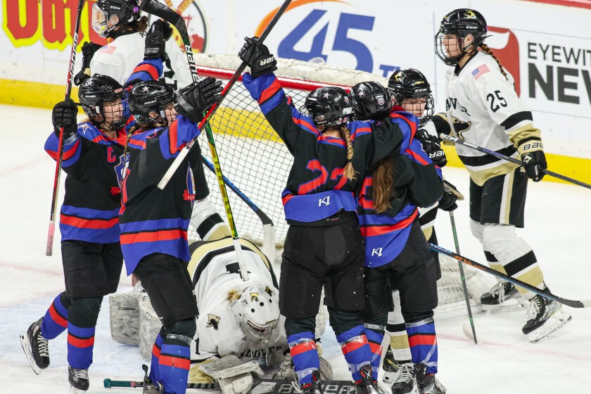 Ice Rink in High School Hockey Tournament 2025