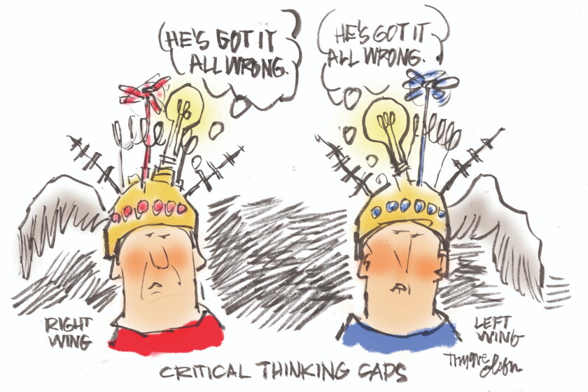 Trygve Olson cartoon: Critical thinking caps - InForum | Fargo ...