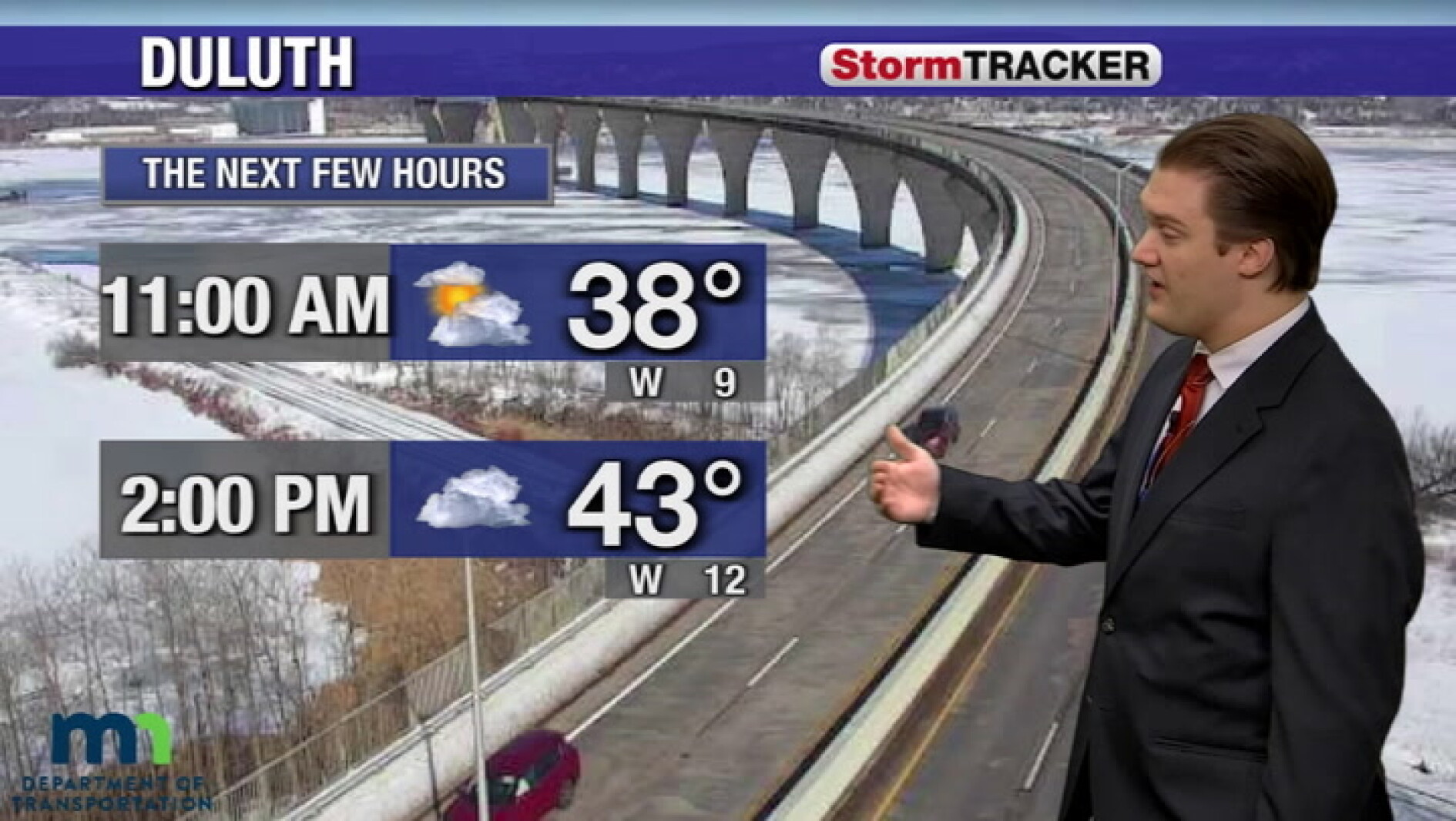 Glimpses of sunshine this morning, but tracking clouds increasing today ...
