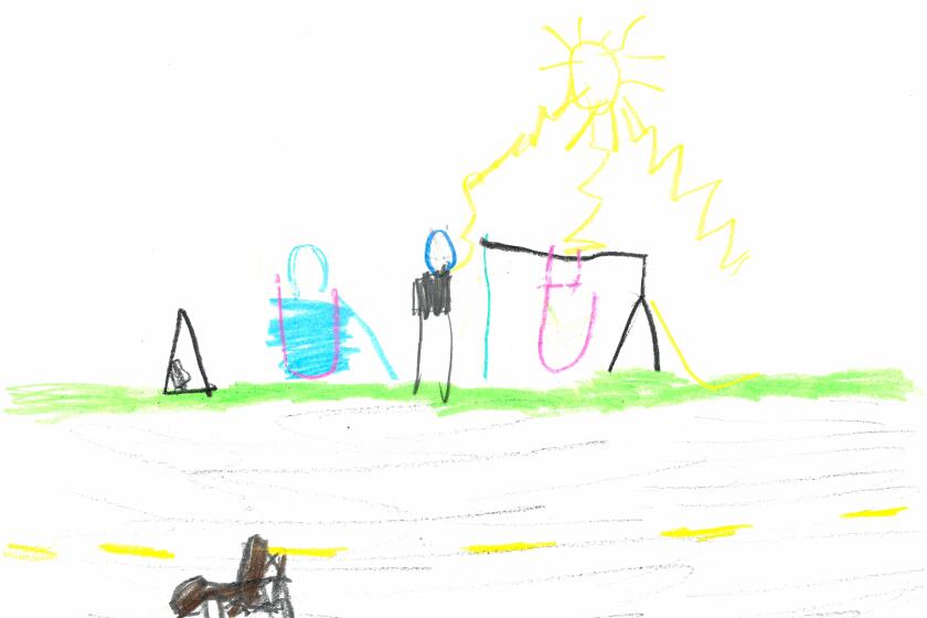 Drawing of a playground.