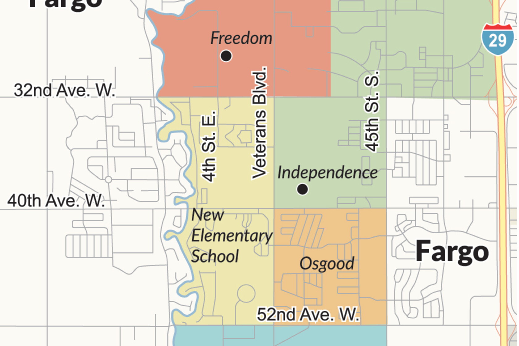 West Fargo Schools make temporary and longterm elementary school