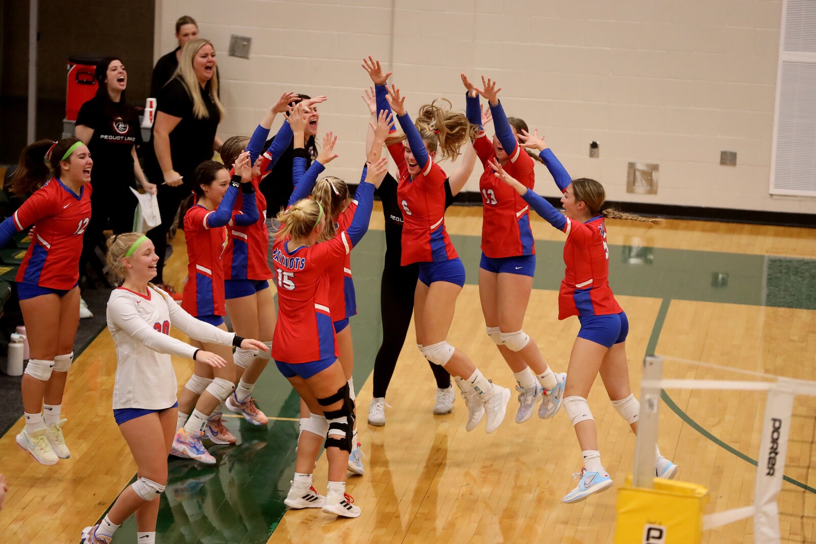 Pequot Lakes vs Wadena-Deer Creek Volleyball on Thursday, Nov. 3, 2022, in Sauk Rapids.