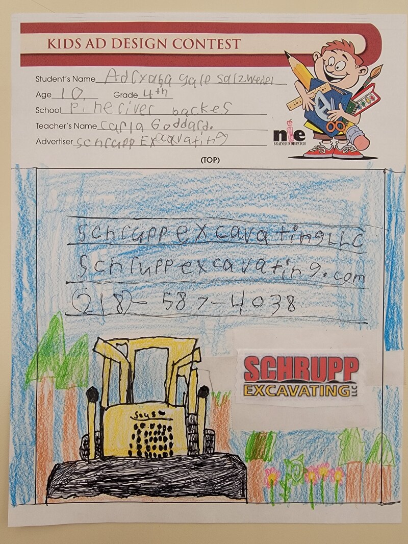Mrs. Goddard's 4th Grade Class - Schrupp Excavating