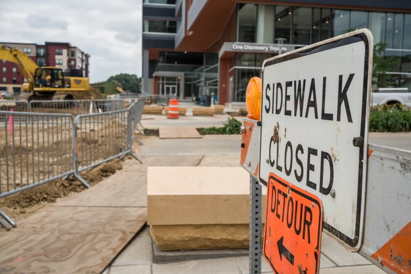 Downtown construction