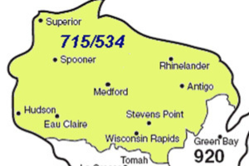 Calling Wisconsin? Get ready to dial 715 and 534 - Cloquet Pine
