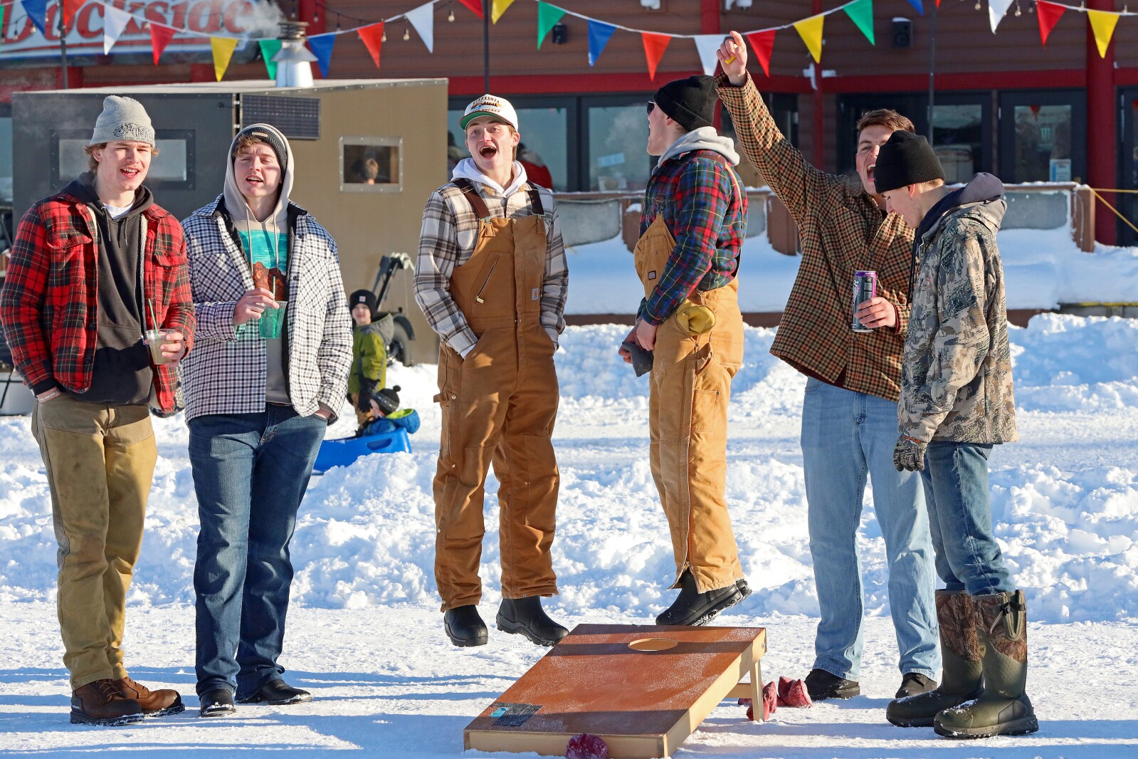 People have fun Saturday, Jan. 7, 2023 during Breezy Point Ice Fest.