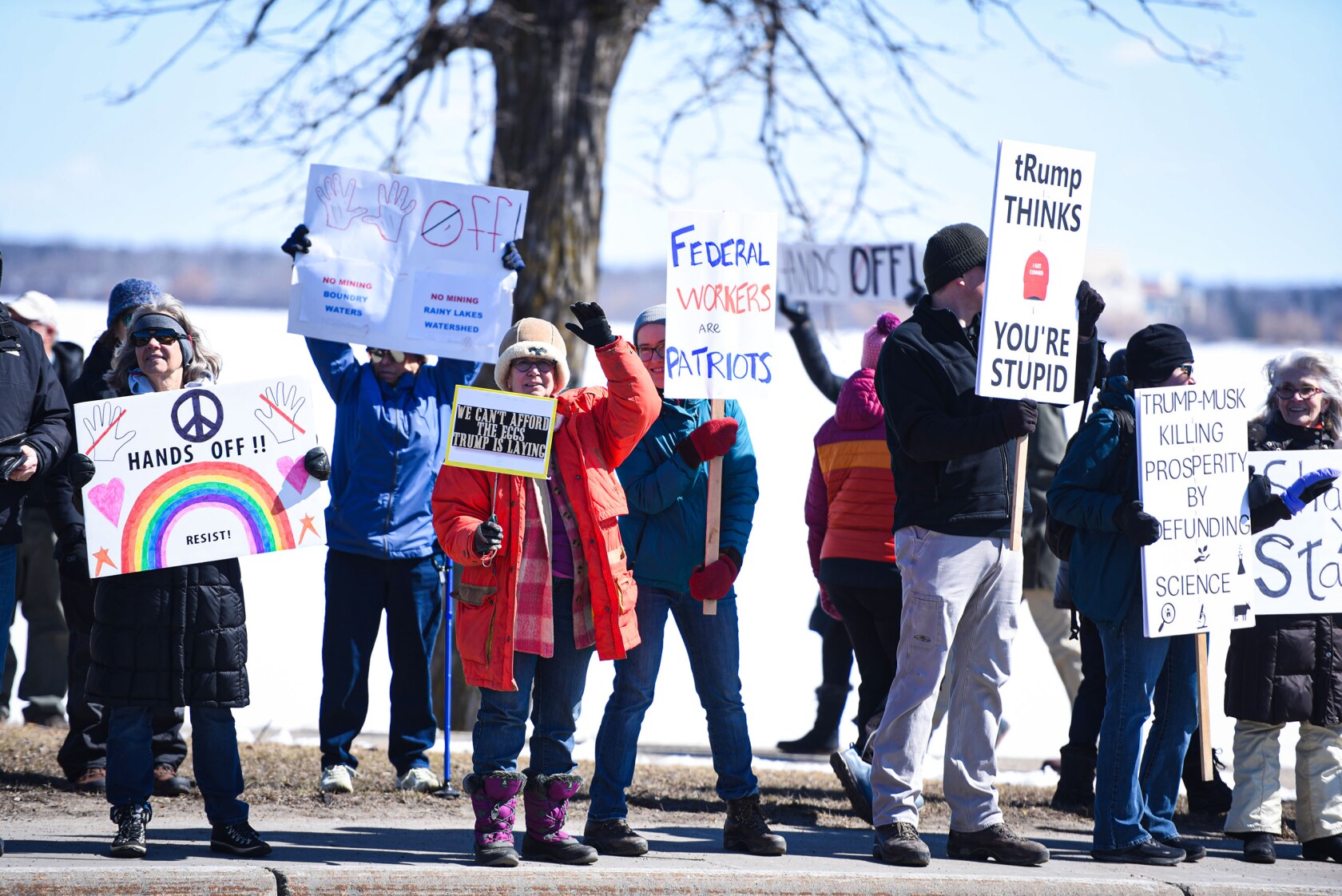 Bemidji 'Hands Off!' protest draws more than 1,000 participants - The ...
