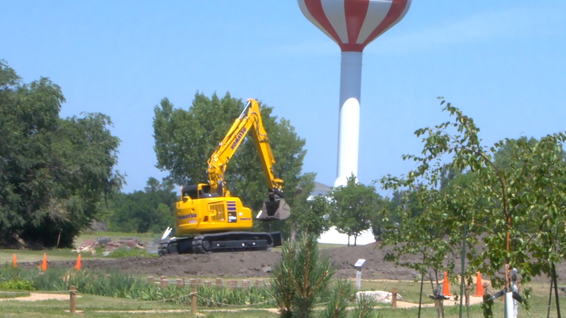 Koi pond construction underway at Fargo Japanese Garden