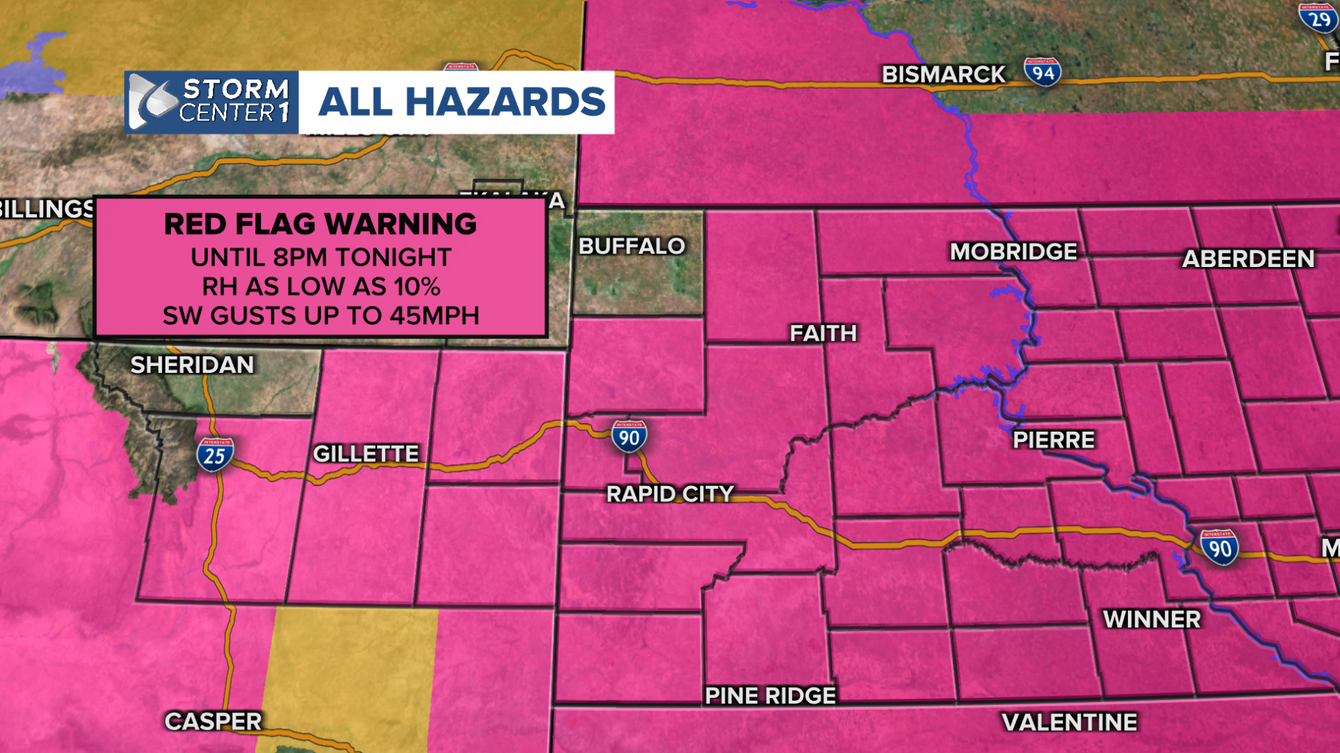 Weather Update Red Wednesday Forecast: Red Flag Warning for most of the region today ...