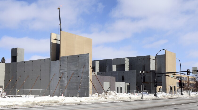At Grand Rapids construction site.