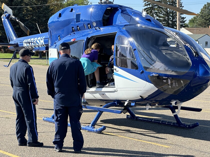 Sanford Air Med Helicopter at the 3rd annual DPS Career Day September 27, 2024.