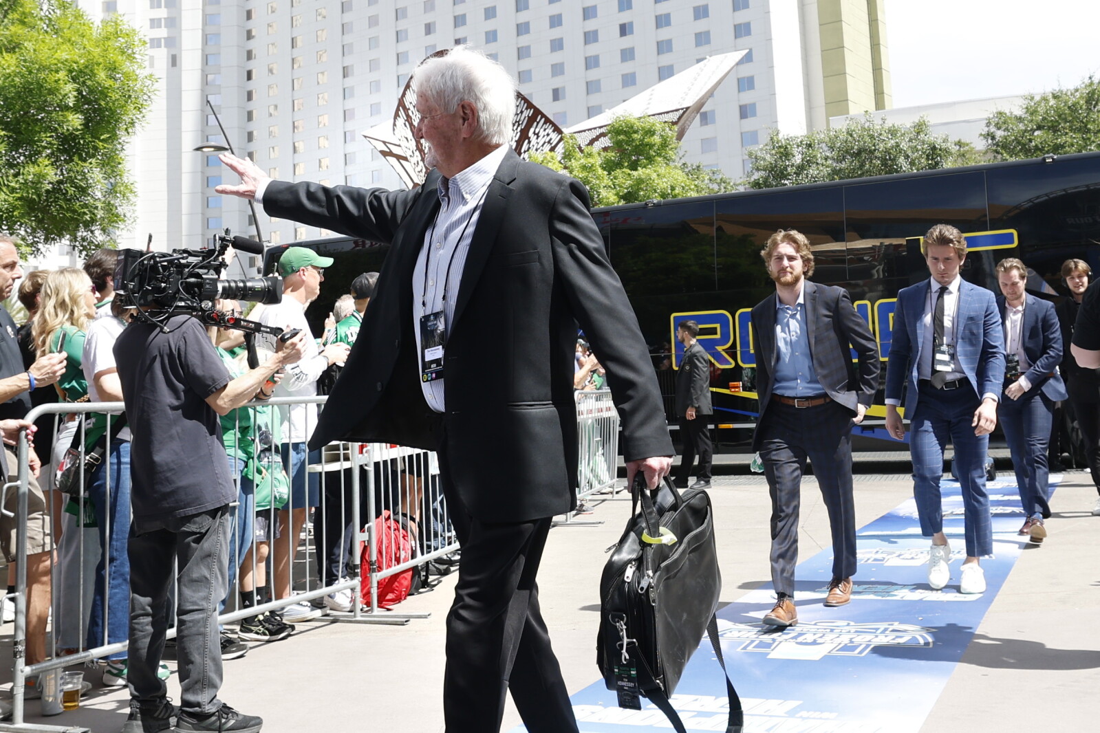 Tim Hennessy won't be a full-time UND employee anymore, but still might call hockey games