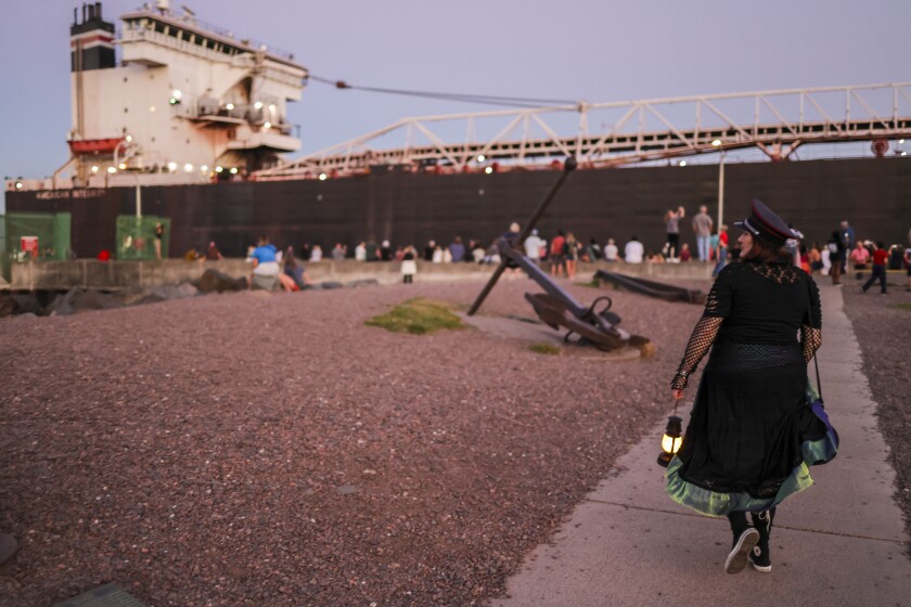 Canal Park at dusk