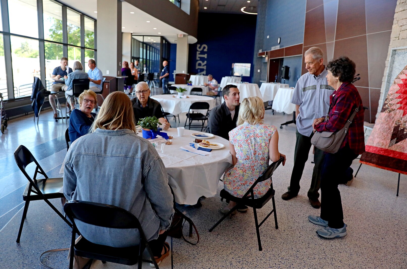 Laine Larson's retirement party at the Gichi-ziibi Center for the Arts.