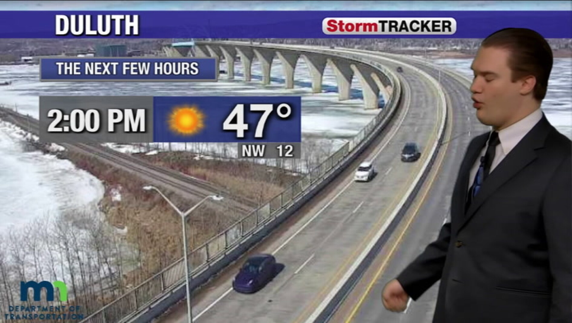 Increasing clouds this afternoon, and temperatures falling this evening ...