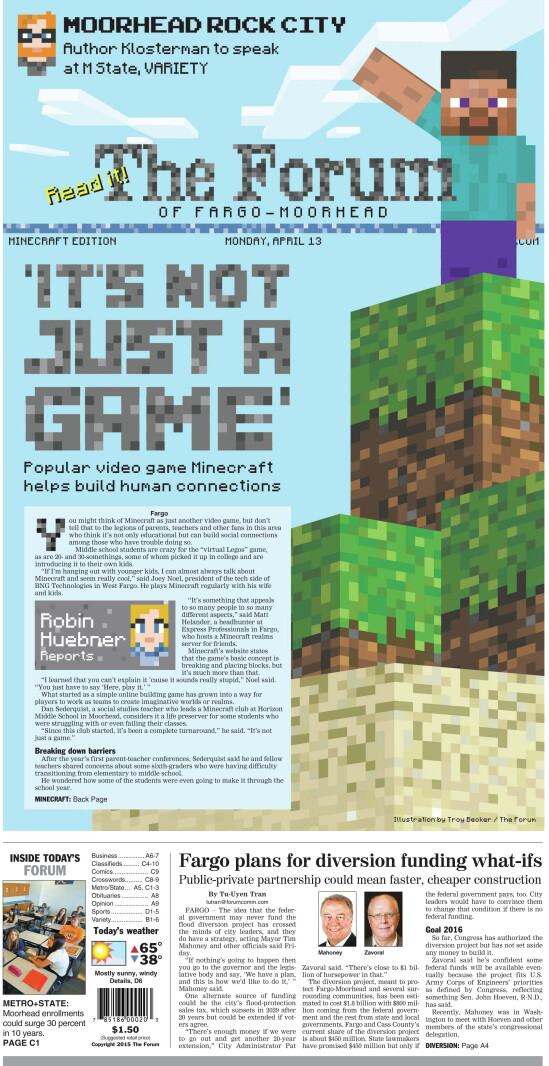 Minecraft Cbs 'Not just a game': Block by block, Minecraft helps build human ...