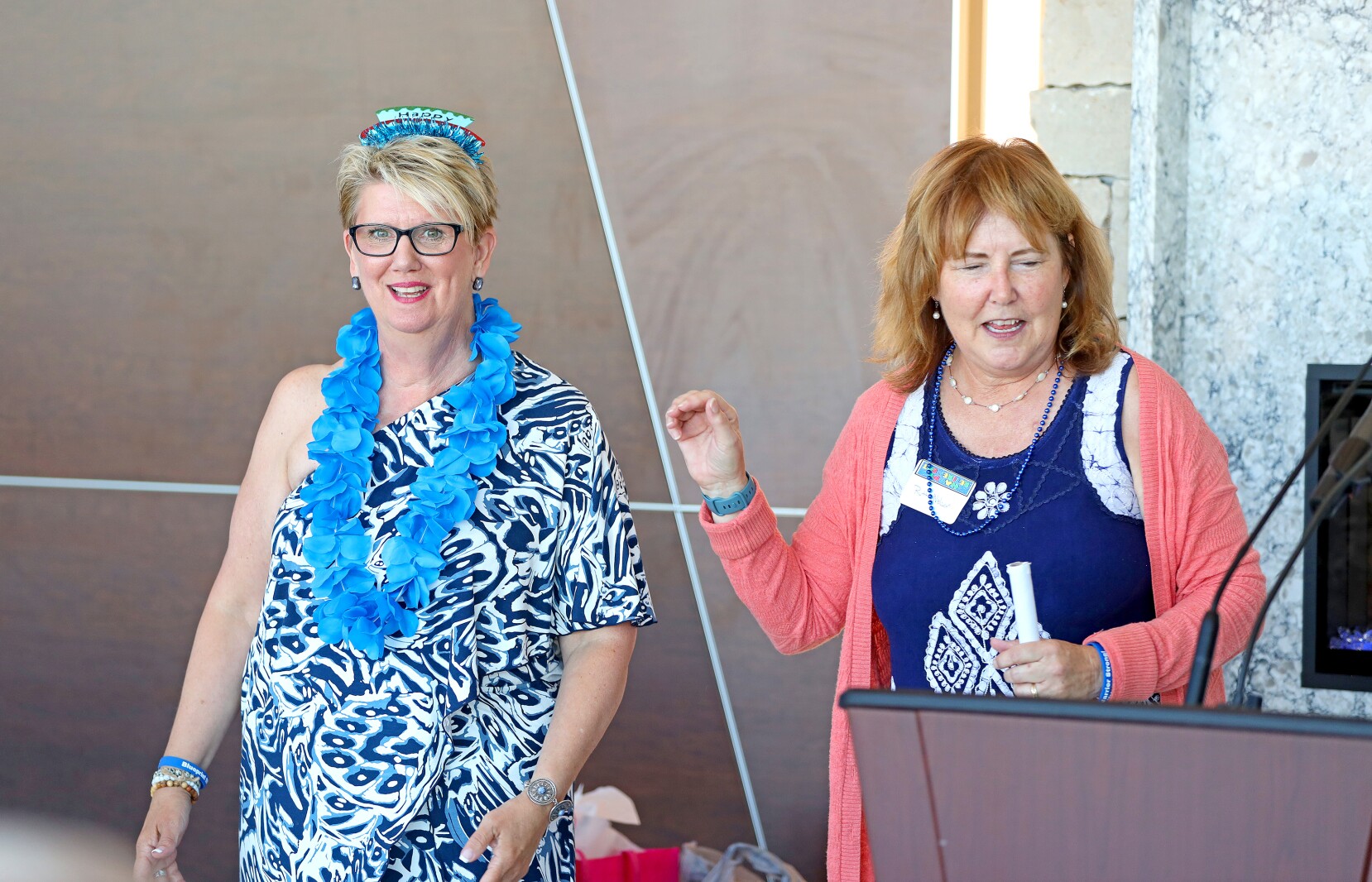 Laine Larson's retirement party at the Gichi-ziibi Center for the Arts.