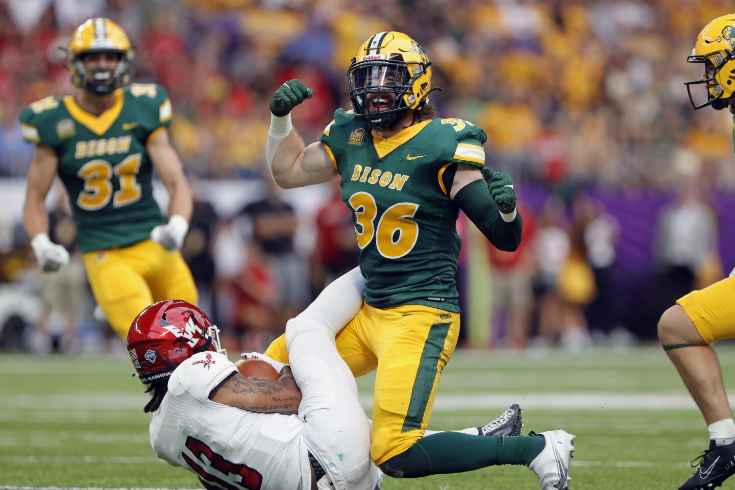 PHOTOS Scenes from NDSU Bison victory in 1st college football game
