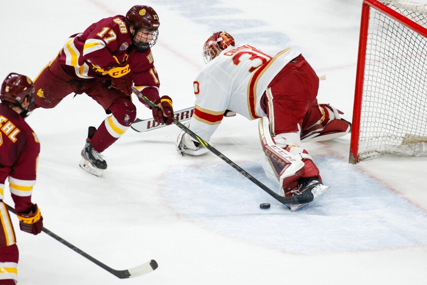 UMD gets 30 saves from Fanti, goal by Biondi to advance to ...
