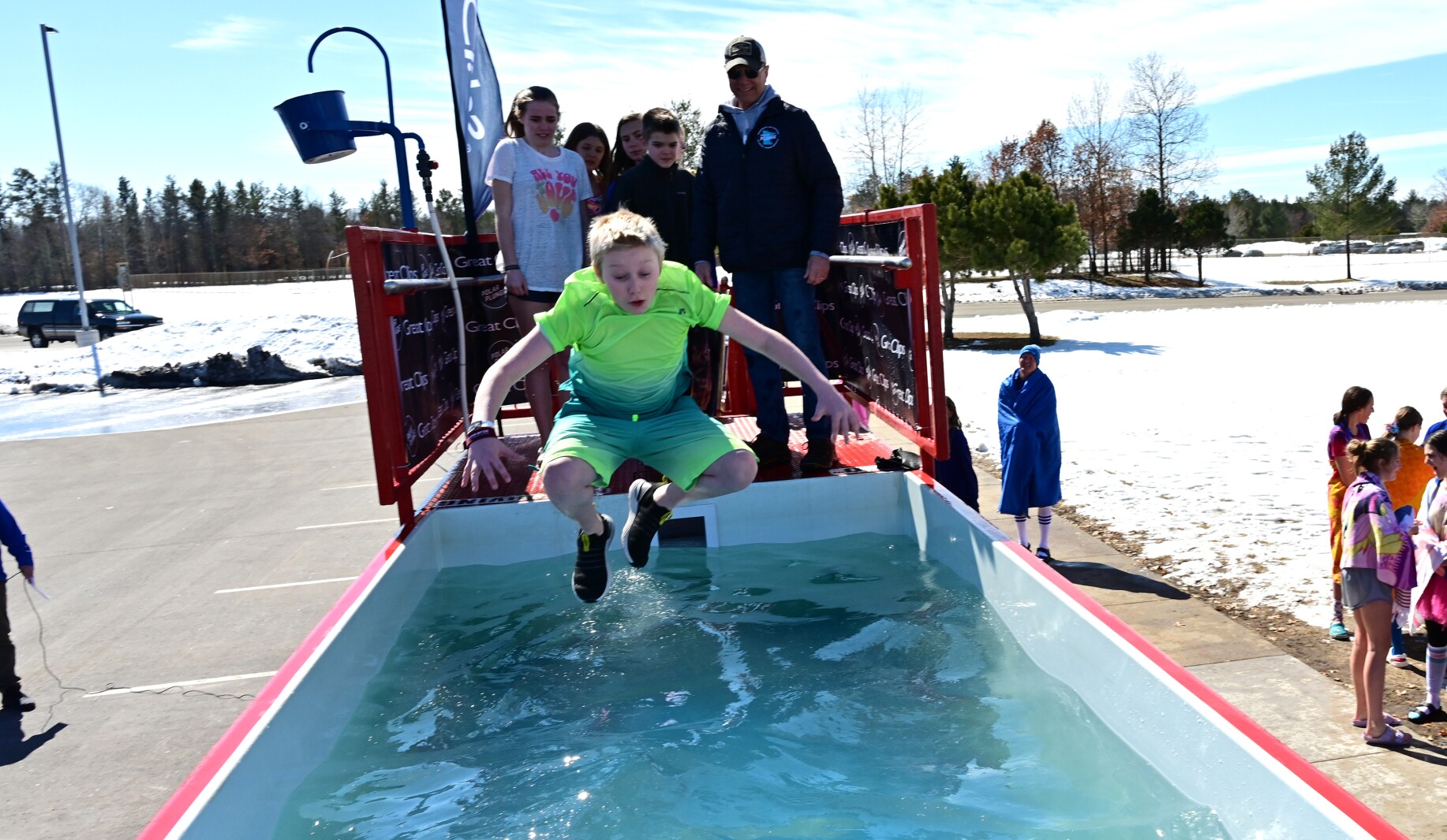 Forestview Middle School students plunged for Special Olympics Minnesota Thursday, March 24, 2022.