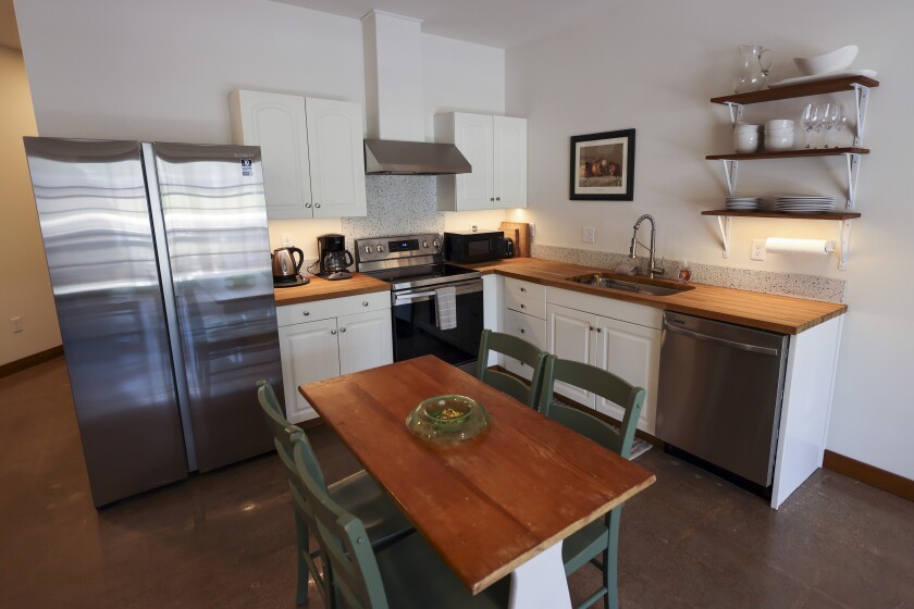 Architectural photos of vacation rental and brewpub spaces