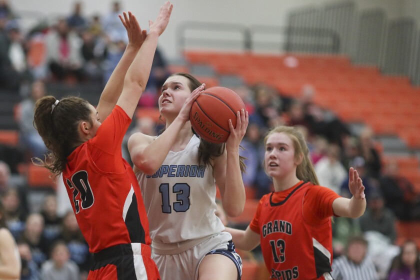 Grand Rapids girls basketball defeats Superior at home in overtime